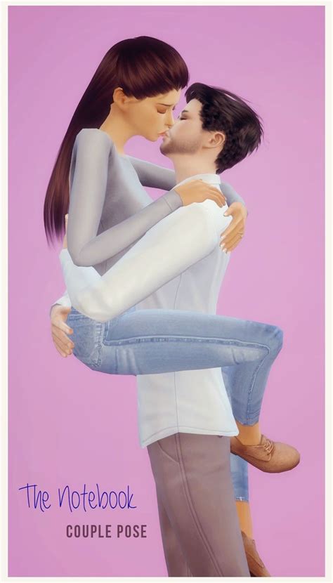The Notebook Couple Pose By Dani Paradise Sims 4 Couple Poses Sims 4 Sims 4 Piercings