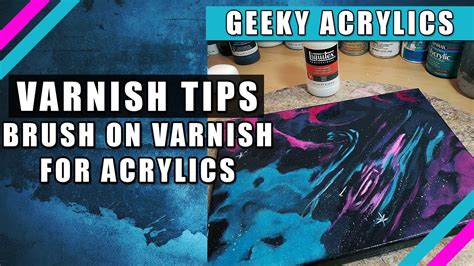 Brush On Gloss Varnish Tips For Acrylic Painting Youtube