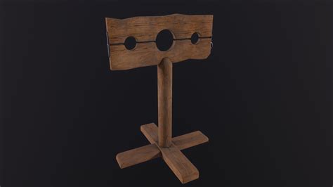 D Model Pillory D Model Vr Ar Low Poly Cgtrader