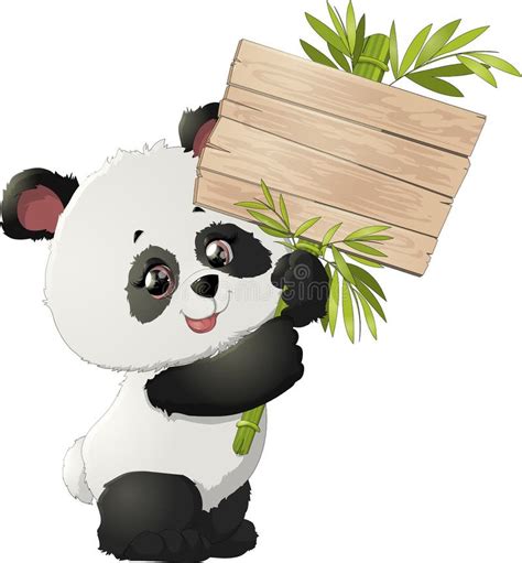 Cute Panda Bear Illustrations Stock Vector Illustration Of Baby