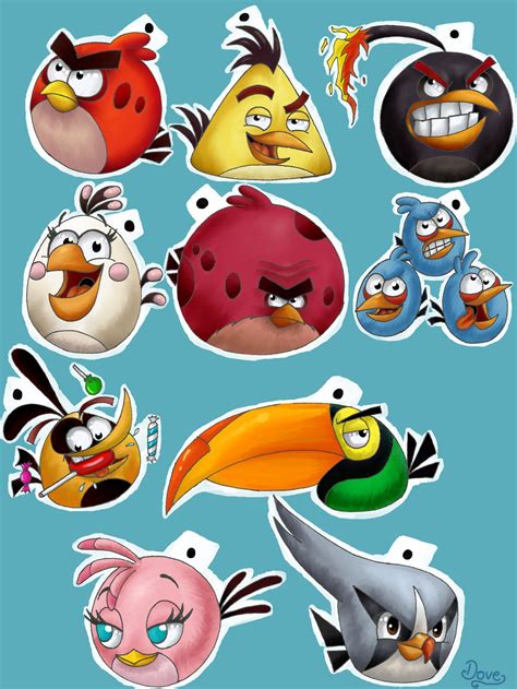 Angry Birds All Birds Sketch By The Redmund Shou On Deviantart In