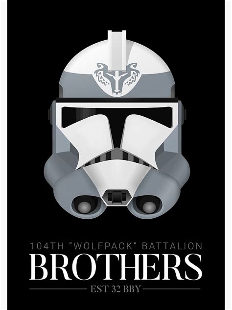104th Wolfpack Battalion Clone Troopers Brothers Poster For Sale