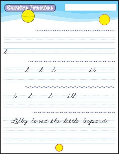 empty cursive practice page blank childrens wrirting templates blank writing knight witely