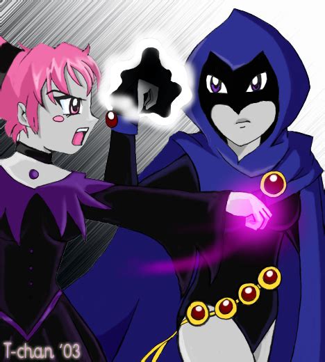Raven And Jinx Fighting By Teentitans On Deviantart