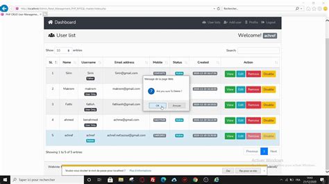 Admin Panel Users Management System With Php And Mysql Système De
