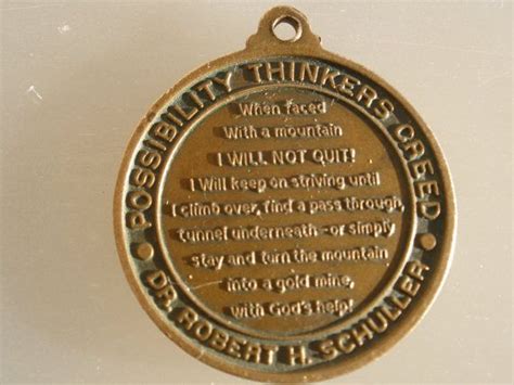 Possibility Thinkers Creed Dr Robert H Schuller Pendant Etsy