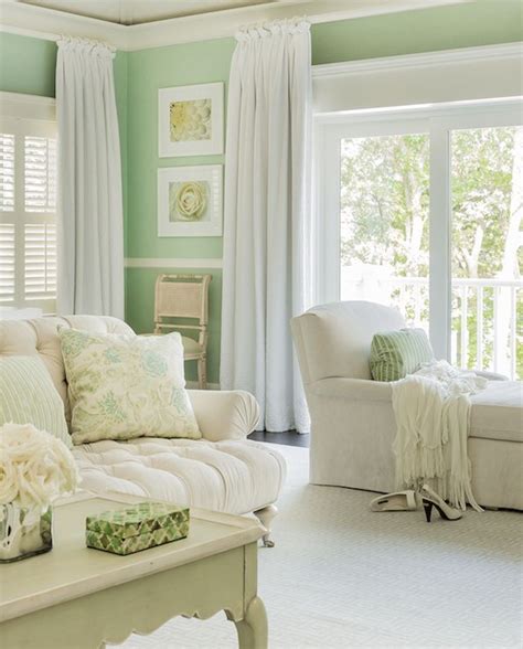 Next came this rug with shades of mint green along with a gentle mix of greys and beiges. Stunning ivory and mint green bedroom features mint green walls adorned with white chair rail ...