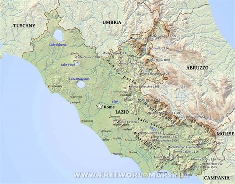 Lazio Maps