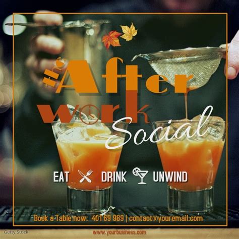 Afterwork Social At The Bar Every Friday Spri After Work Drinks