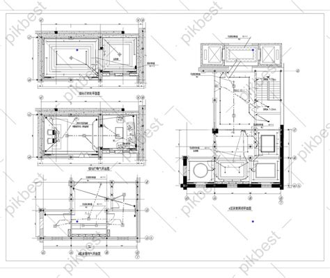 Hotel Reception Hall Cad Electrical Floor Plan Dwg Decors And 3d Models
