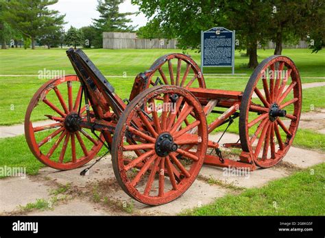 Wagon Fort Kearny State Historic Park Nebraska Stock Photo Alamy