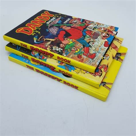 3x The Dandy Book Childrens Annual 1996 1997 And 1998 Desperate Dan