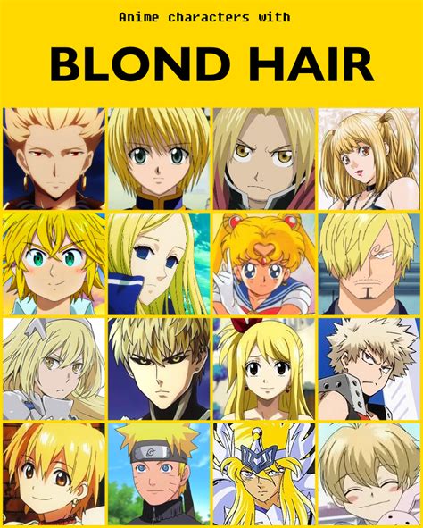 Anime Characters With Blond Hair V2 By Jonatan7 On Deviantart