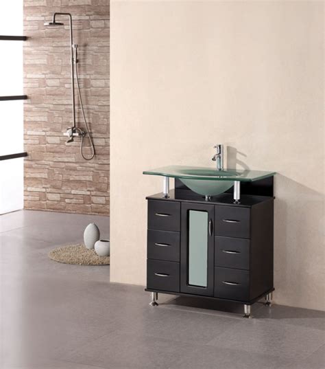 Neutral bathroom vanities clearance 60 inch double sink tips for 2019. 30 Inch Modern Single Sink Vanity in Espresso UVDE015A30