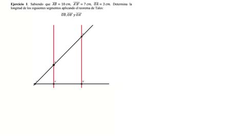 Ejercicios Teorema De Tales Resueltos Youtube