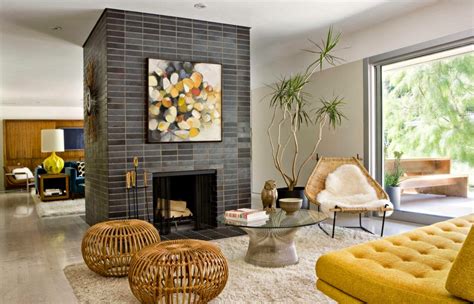 Adding Bright Pops Of Color Into Modern Mid Century Home Interiors