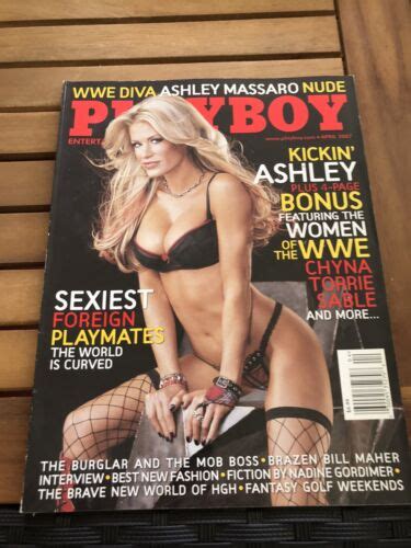 Playboy Magazine April Chyna Torrie Sable And Ashley Wwe Ebay