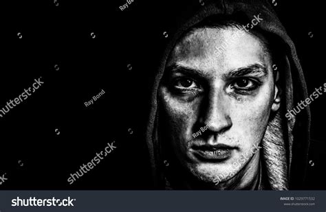 Scary Evil Man Hood Darkness Stock Photo Edit Now 1029771532