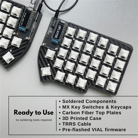 Ready To Use Lily58 Pro Split Keyboard With Pre Assembled Mx Etsy Uk