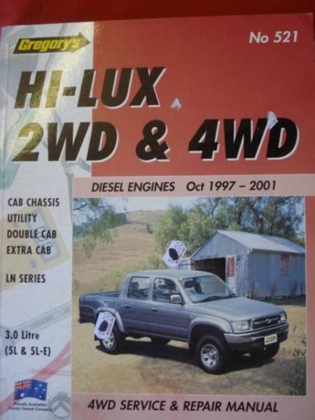 Toyota Hi Lux 2wd And 4wd Rn Series1988 1996 Petrol Gregorys Repair