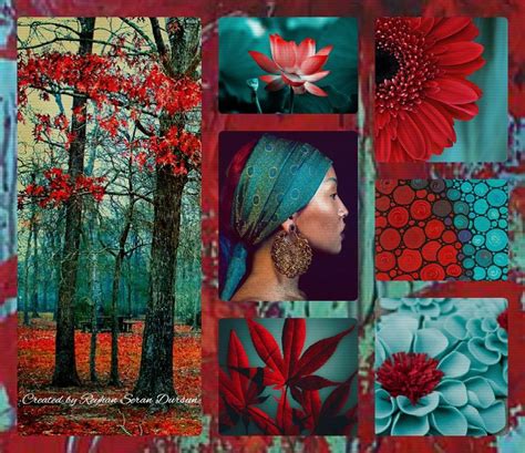 Stunning Colors ~ Aqua And Red By Reyhan Seran Dursun Turquoise