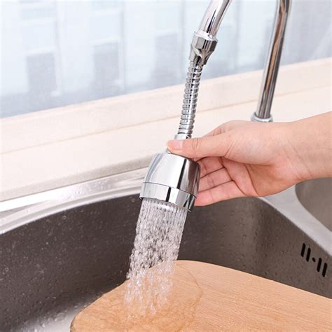 1pc Household Water Faucet Filter Extender Rotating Anti Splash Water