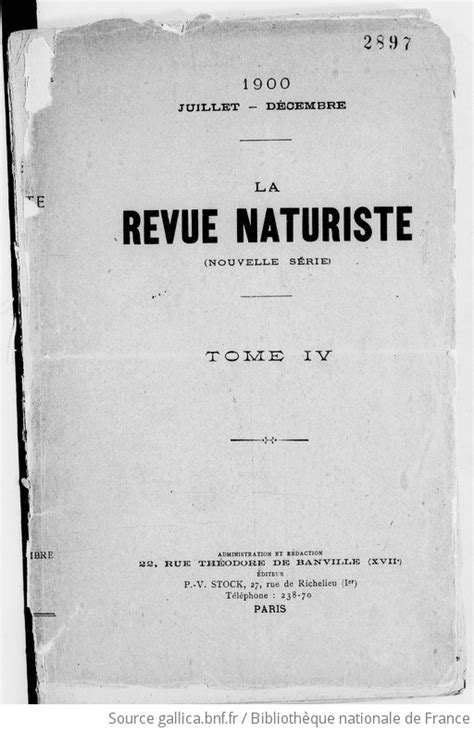 La Revue Naturiste 1900 07 01 Gallica