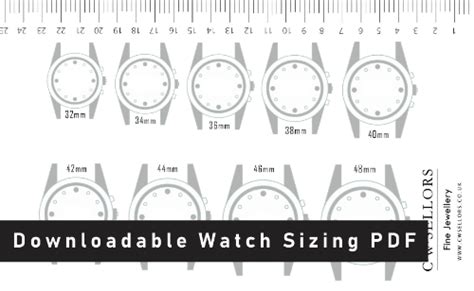 Watch Sizing Guide W Hamond Luxury Watches