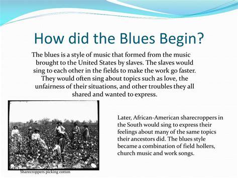 Ppt A Short History Of The Blues Powerpoint Presentation Free