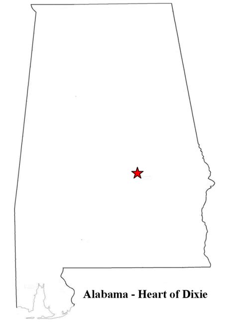 Alabama County Map Blank Buy Alabama Outline Map Alabama Printable