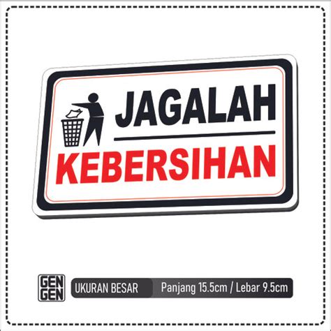 Jual Tulisan Jagalah Kebersihan Karet 2mm Besar Kab Gresik Gen Gen Tokopedia