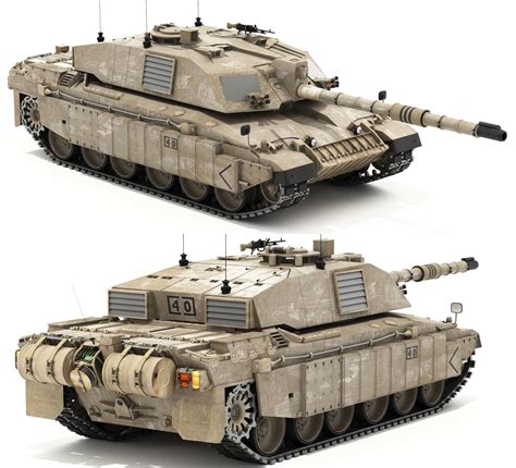 Challenger 2 British Main Battle Tank 3d Cgtrader