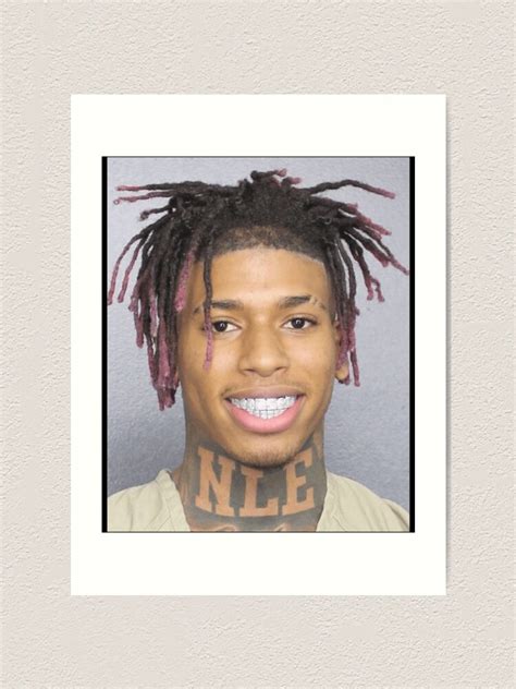 Nle Choppa Smiling Mugshot Classic Art Print For Sale By