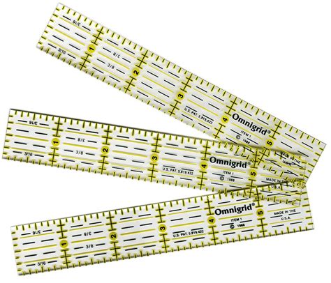 Omnigrid Clear Ruler 1 X 6 Quilting Sewing Ruler