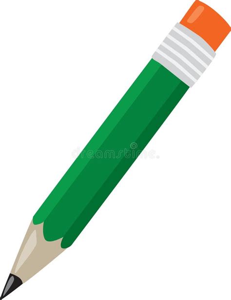 Green Pencil Stock Illustration Illustration Of Colorful 21766280