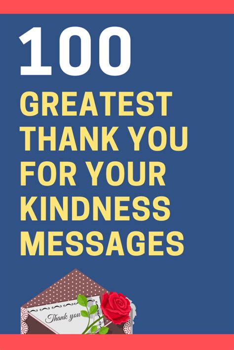 100 Thank You For Your Kindness Messages And Quotes