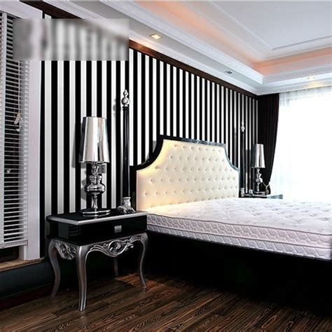 Black And White Striped Wallpaper For Bedroom Online