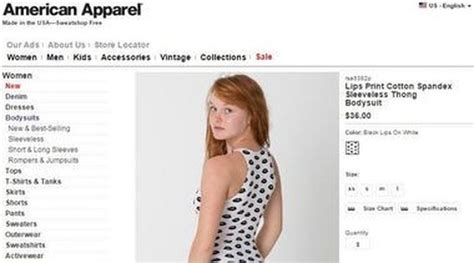 Too Sexy American Apparel Thong Bodysuit Ad Banned For Model