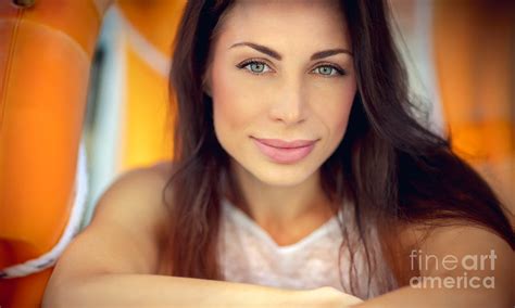 Beautiful Brunette Woman Photograph By Anna Om Pixels