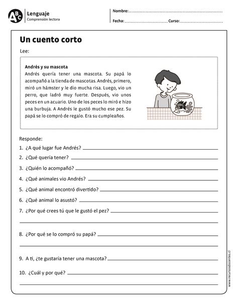 COMPRENSIÓN LECTORA PRIMARIA Y PRIMER GRADO Página 10 Imagenes Educativas
