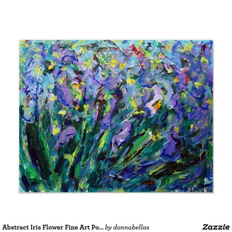 Abstract Iris Flower Fine Art Poster Prints Affiliate Link