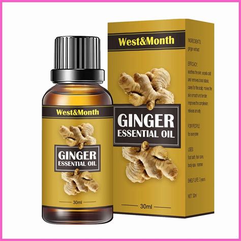ginger essential oil belly drainage ginger oil body massage oil slimming tummy ginger oil