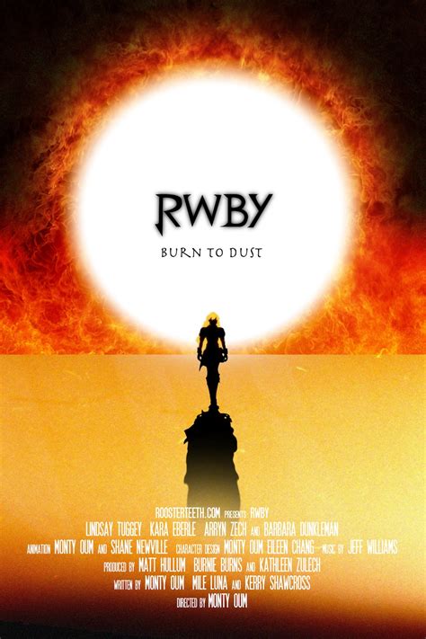 Rwby Yellow Movie Poster Burn To Dust By Kahiyao On Deviantart