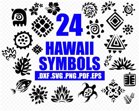 Hawaii Symbols Svg Hibiscus Clipart Svg Hawaii Flower Etsy