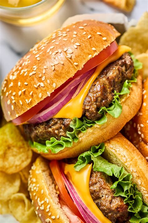 Classic Grilled Cheeseburger Olive And Mango