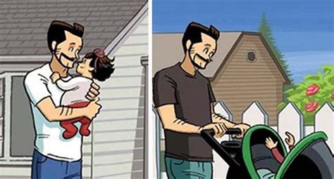 Estas Ilustraciones Retratan El Lado Más Tierno De La Relación Padre