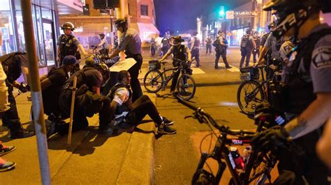 Minneapolis Police Shooting Protesters Gather For Second Night After
