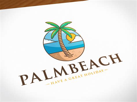 Palm Beach Logo Template By Alberto Bernabe On Dribbble