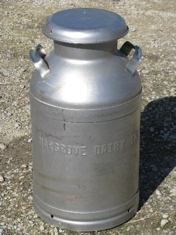 Milk drums are larger, and hold up to 25 gallons (95 l) of milk. see more >> old farm milk cans / cream cans | Old milk ...