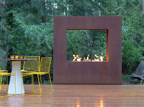 Feature Project Modern Living In The Forest Paloform Outdoor Fireplace Designs Modern